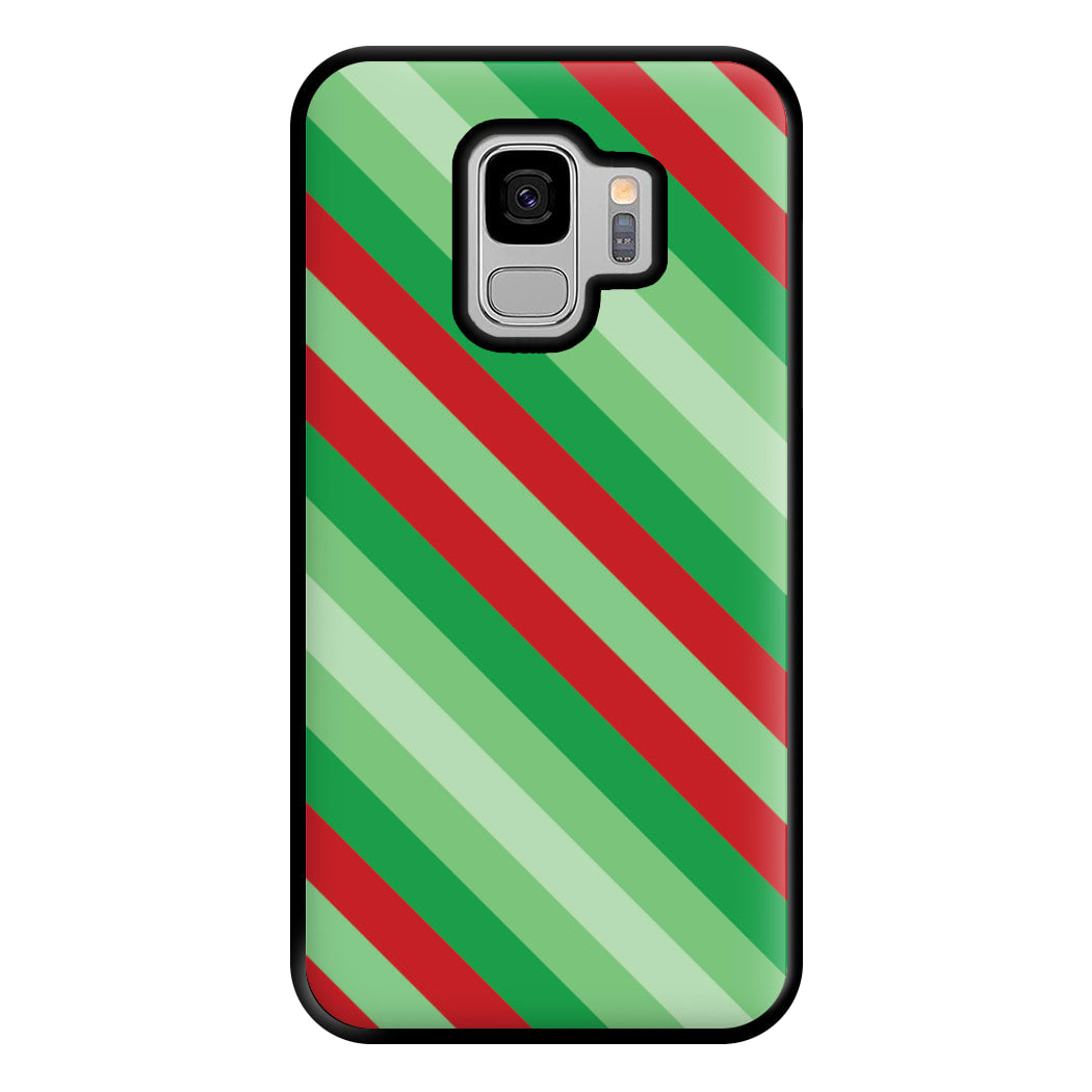 Wrapping Paper Green Pattern Phone Case for Galaxy S9 Plus