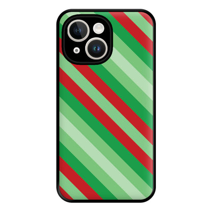 Wrapping Paper Green Pattern Phone Case for iPhone 14 Plus