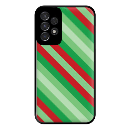 Wrapping Paper Green Pattern Phone Case for Galaxy A53