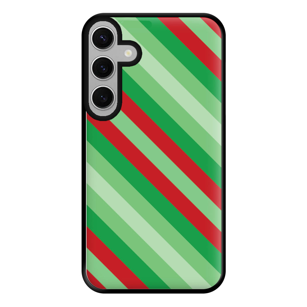 Wrapping Paper Green Pattern Phone Case for Galaxy S24FE