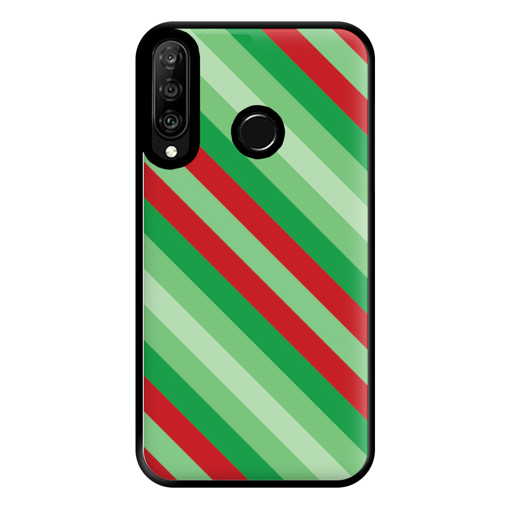 Wrapping Paper Green Pattern Phone Case for Huawei P30 Lite