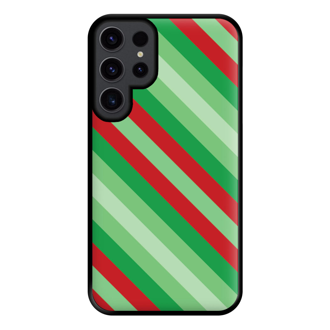 Wrapping Paper Green Pattern Phone Case for Galaxy S23 Ultra