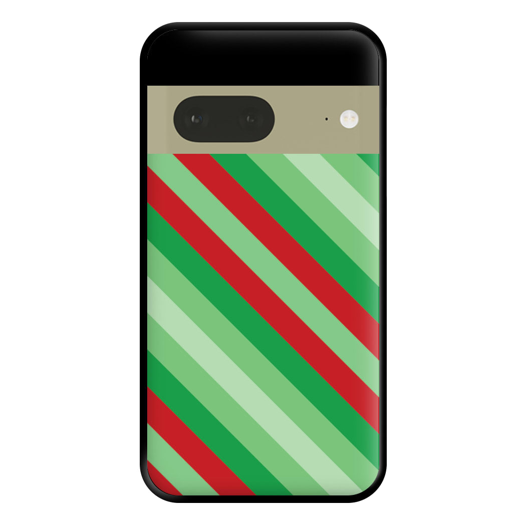 Wrapping Paper Green Pattern Phone Case for Google Pixel 7a