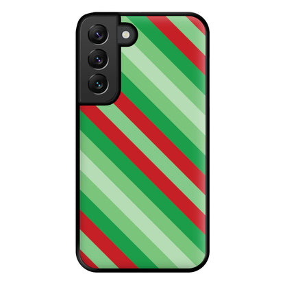 Wrapping Paper Green Pattern Phone Case for Galaxy S22 Plus