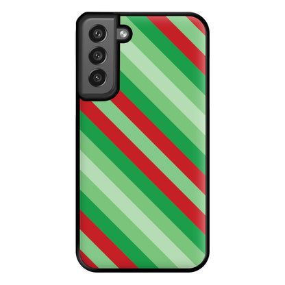 Wrapping Paper Green Pattern Phone Case for Galaxy S21FE