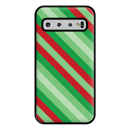 Wrapping Paper Green Pattern Phone Case for Galaxy S10 Plus