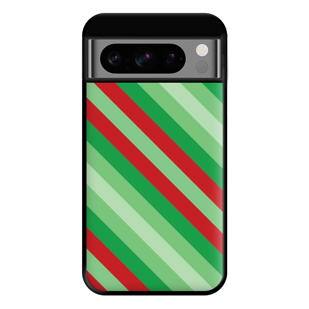 Wrapping Paper Green Pattern Phone Case for Google Pixel 8 Pro