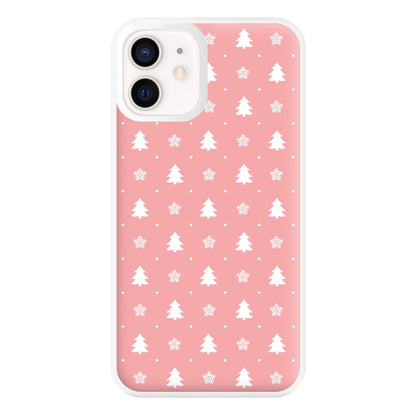 Pink Tree Pattern Phone Case for iPhone 12 Mini