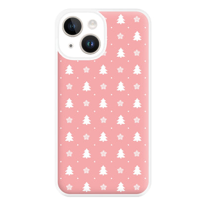 Pink Tree Pattern Phone Case for iPhone 14