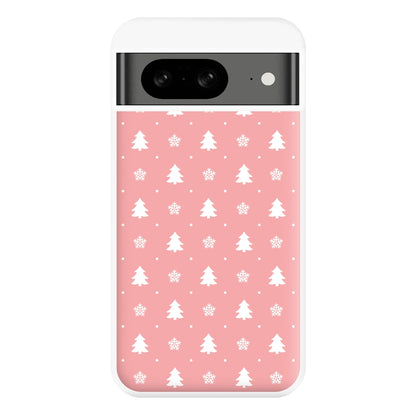 Pink Tree Pattern Phone Case for Google Pixel 8