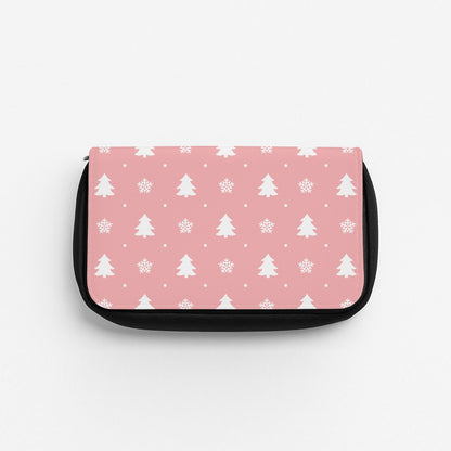Pink Tree Pattern Pencil Case