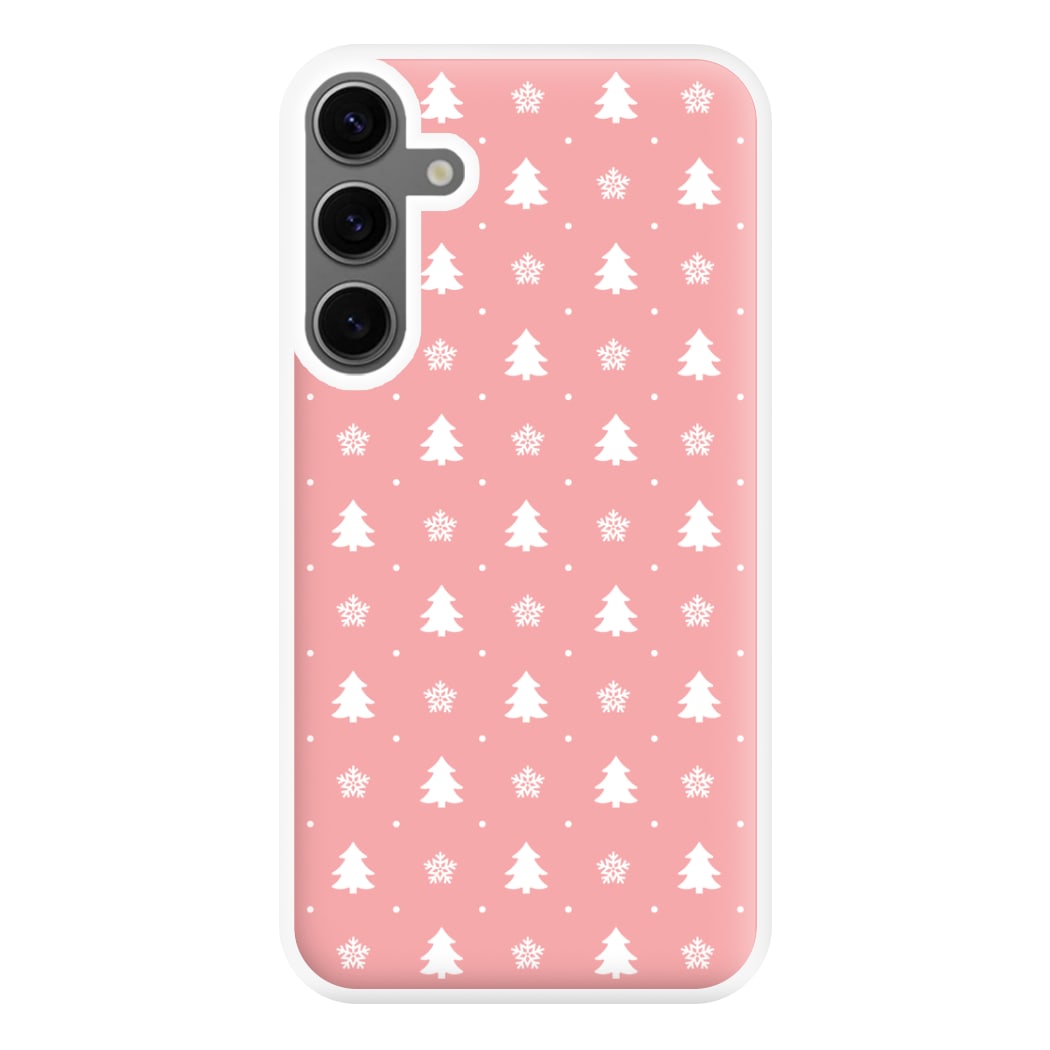 Pink Tree Pattern Phone Case for Galaxy S24FE