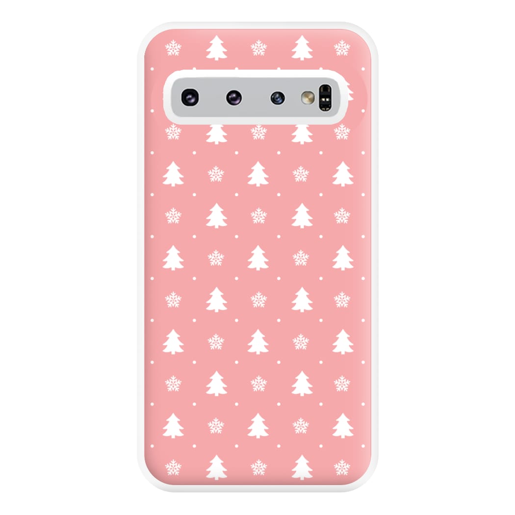 Pink Tree Pattern Phone Case for Galaxy S10 Plus