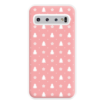 Pink Tree Pattern Phone Case for Galaxy S10 Plus