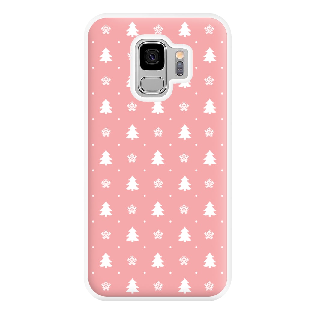 Pink Tree Pattern Phone Case for Galaxy S9 Plus