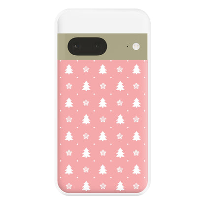 Pink Tree Pattern Phone Case for Google Pixel 7a