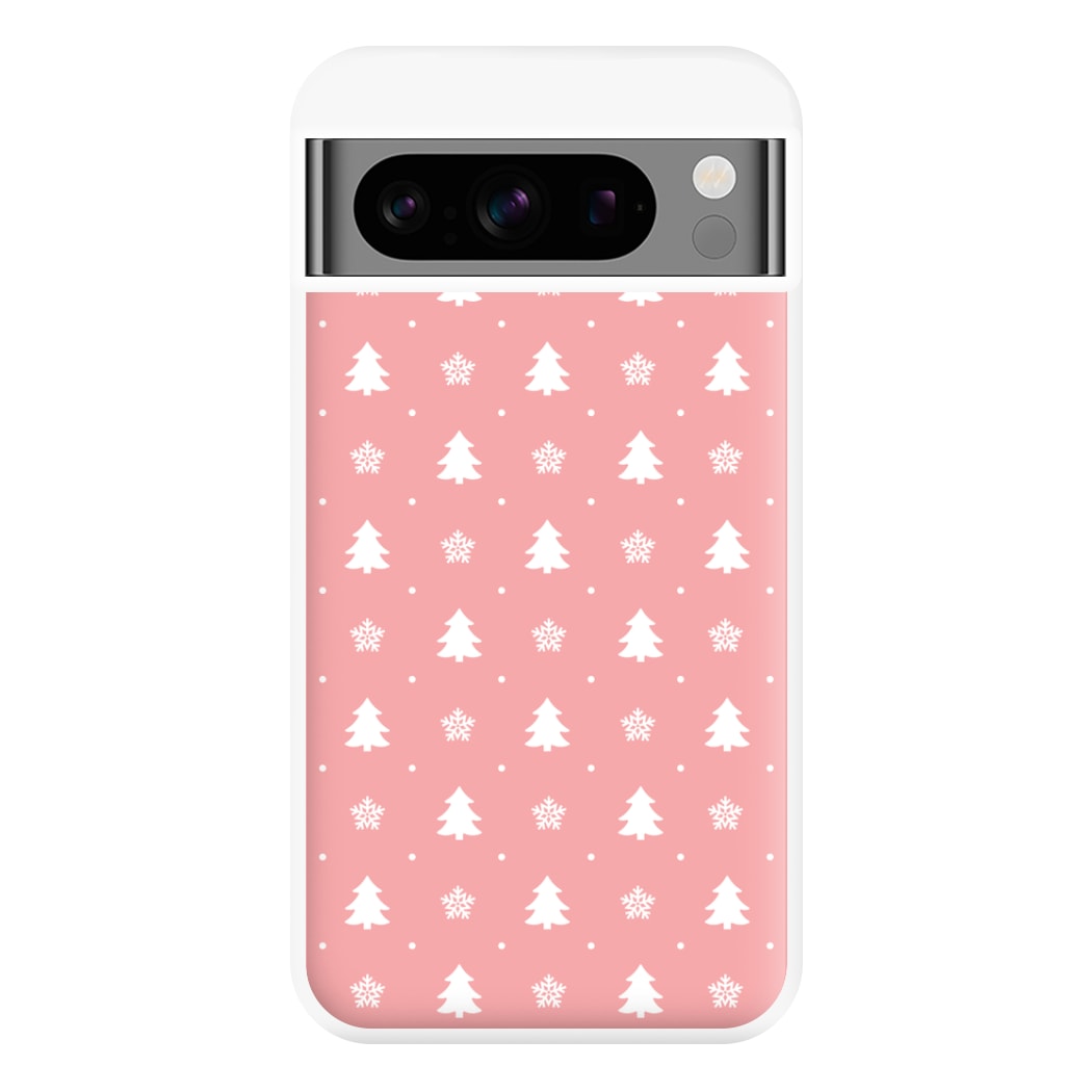 Pink Tree Pattern Phone Case for Google Pixel 8 Pro