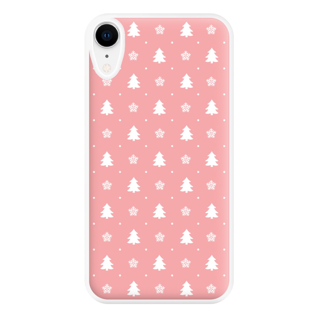 Pink Tree Pattern Phone Case for iPhone XR