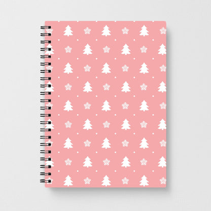 Pink Tree Pattern Notebook