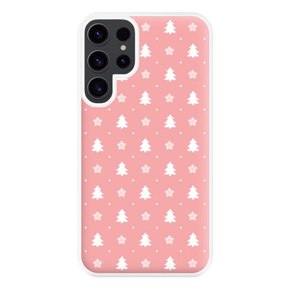 Pink Tree Pattern Phone Case for Galaxy S23 Ultra