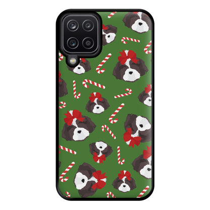 Dog Christmas Pattern Phone Case for Galaxy A12