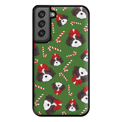 Dog Christmas Pattern Phone Case for Galaxy S21FE