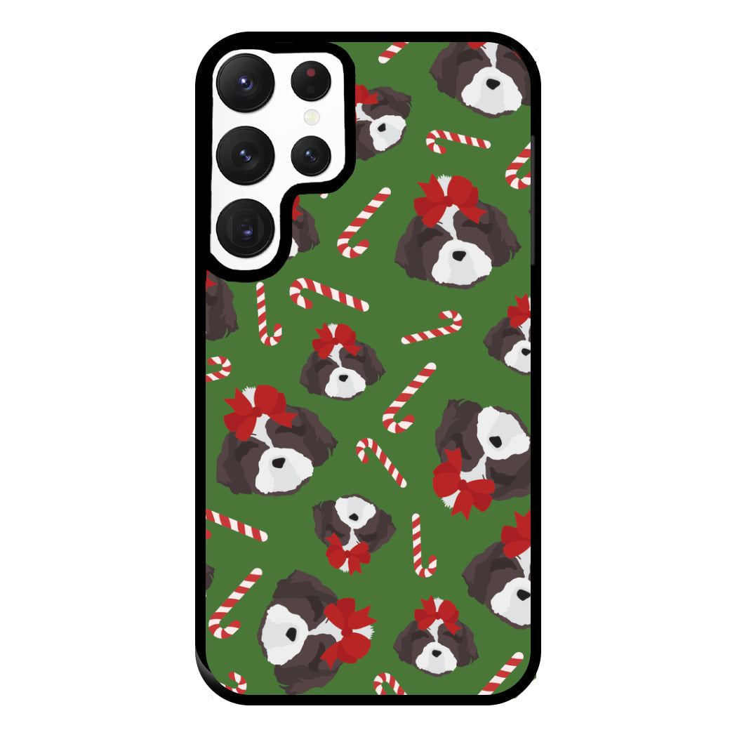 Dog Christmas Pattern Phone Case for Galaxy S22 Ultra