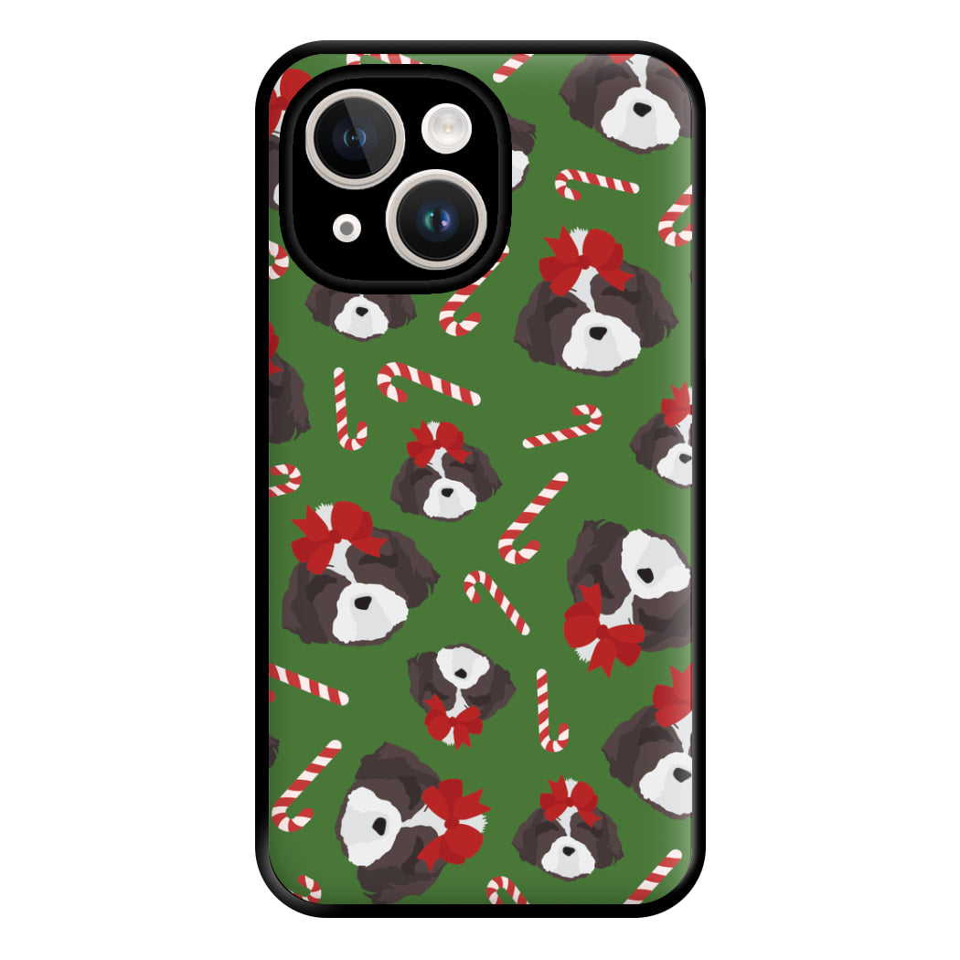 Dog Christmas Pattern Phone Case for iPhone 14 Plus