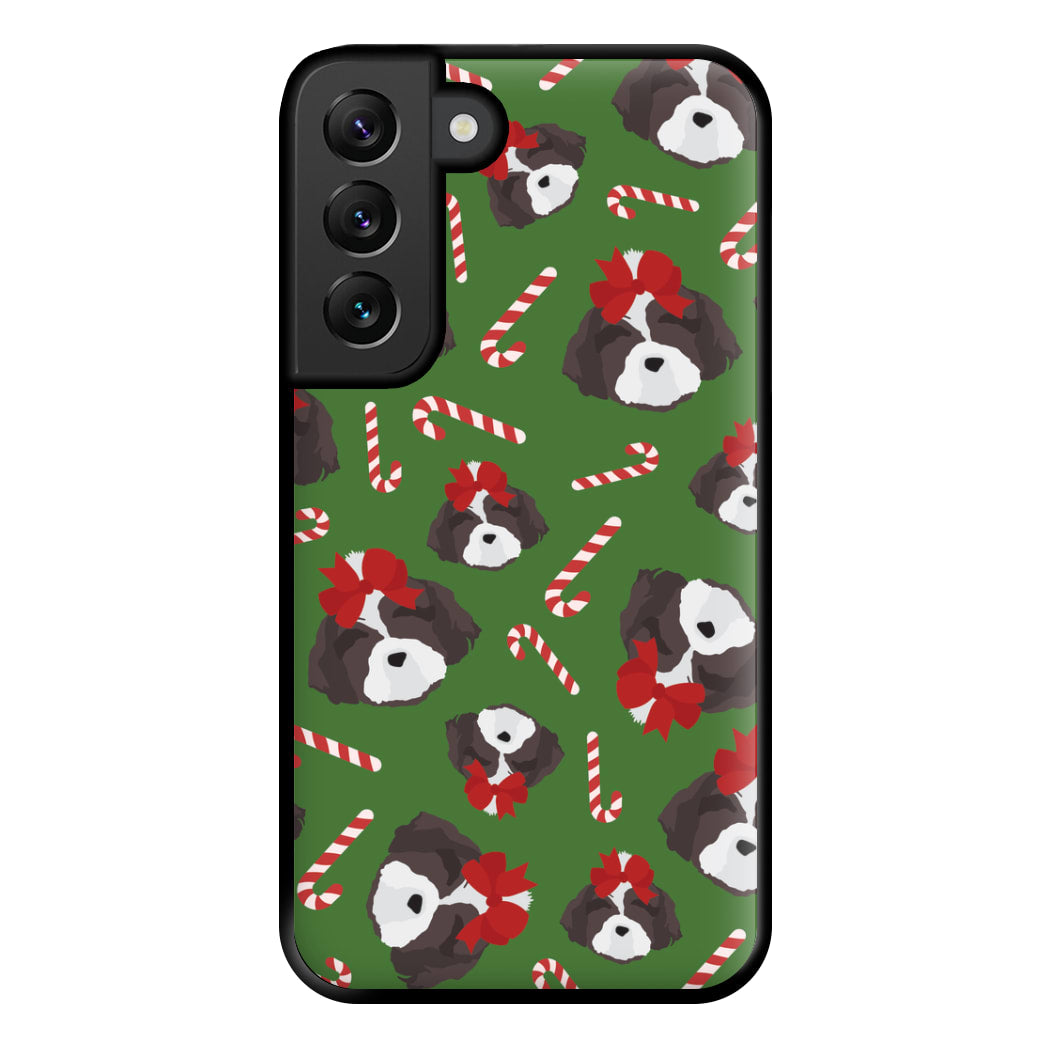 Dog Christmas Pattern Phone Case for Galaxy S22 Plus