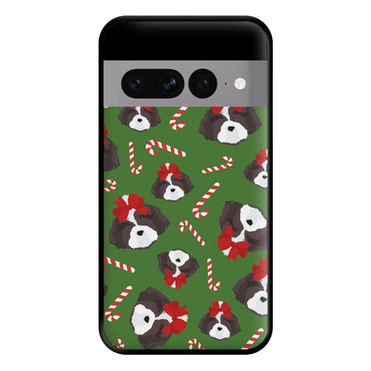 Dog Christmas Pattern Phone Case for Google Pixel 7 Pro