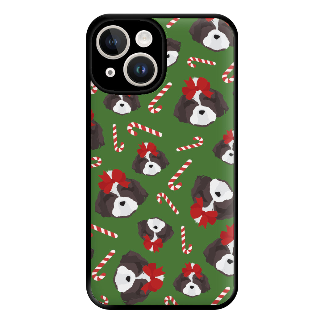 Dog Christmas Pattern Phone Case for iPhone 14