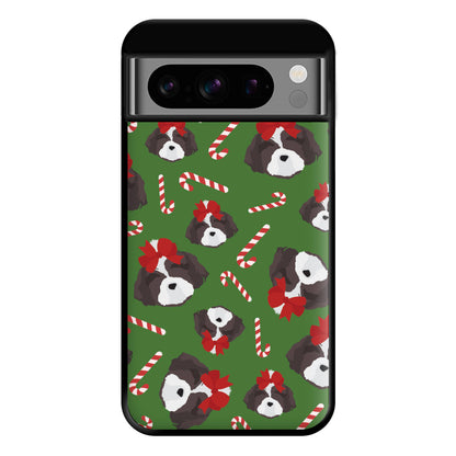 Dog Christmas Pattern Phone Case for Google Pixel 8 Pro