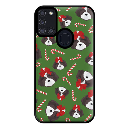 Dog Christmas Pattern Phone Case for Galaxy A21s