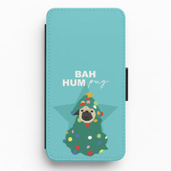 Bah Hum Pug Flip / Wallet Phone Case