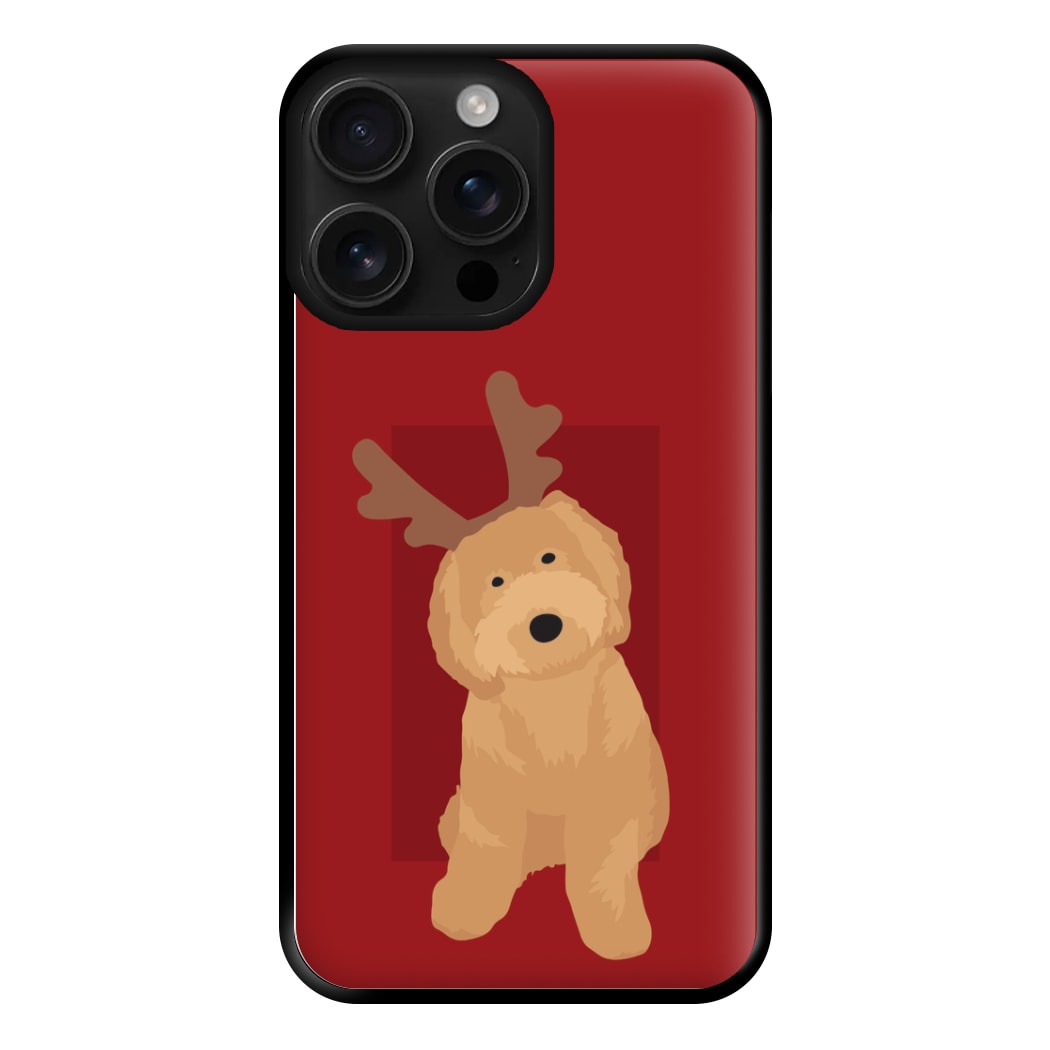 Dog Christmas Ears Phone Case for iPhone 16 Pro Max