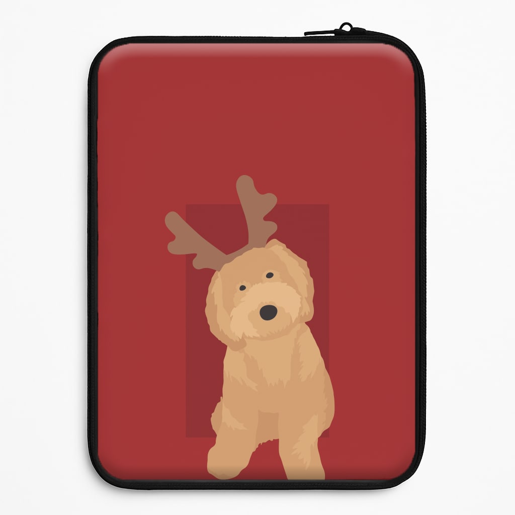 Dog Christmas Ears Laptop Sleeve