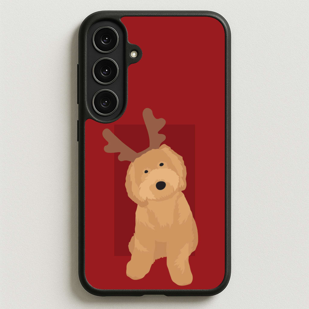 Dog Christmas Ears Phone Case for Galaxy S25FE
