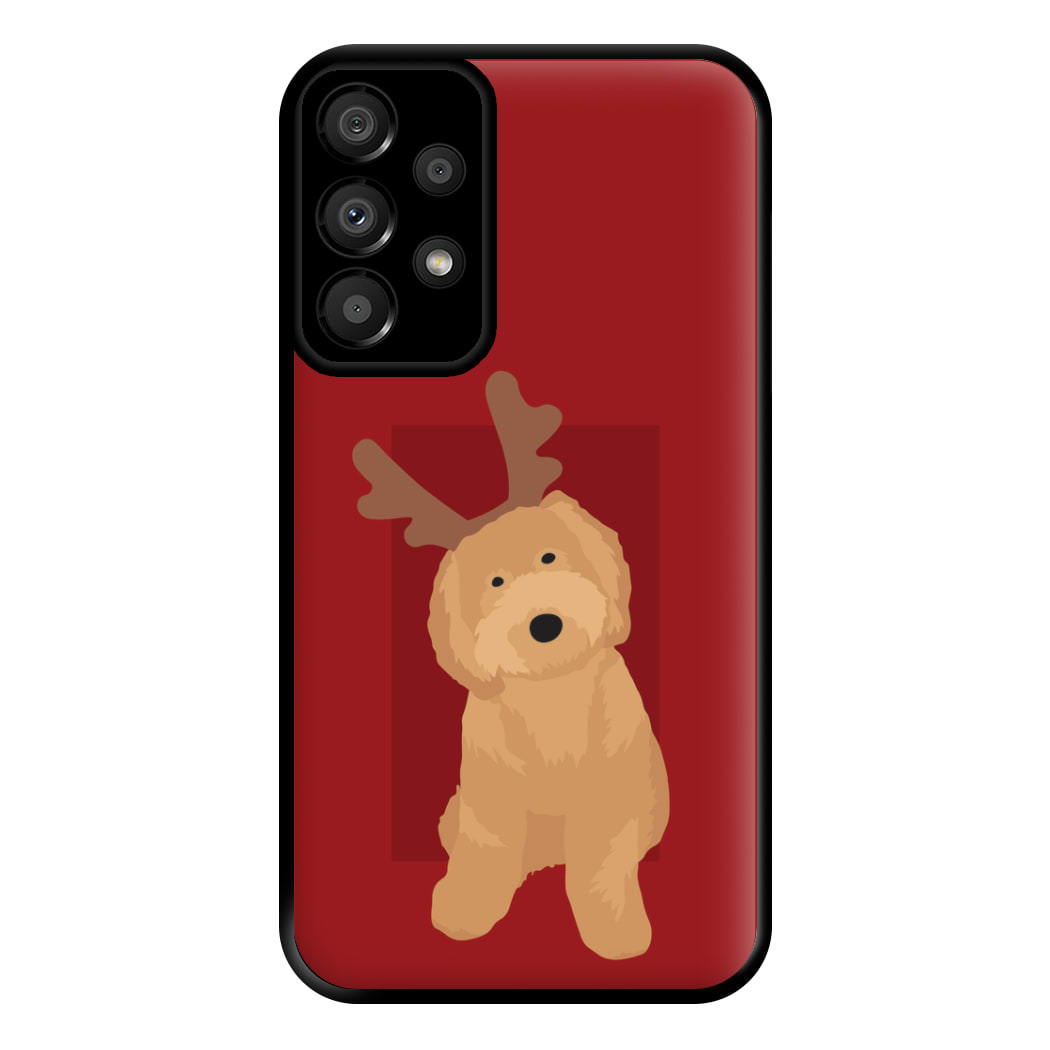 Dog Christmas Ears Phone Case for Galaxy A33