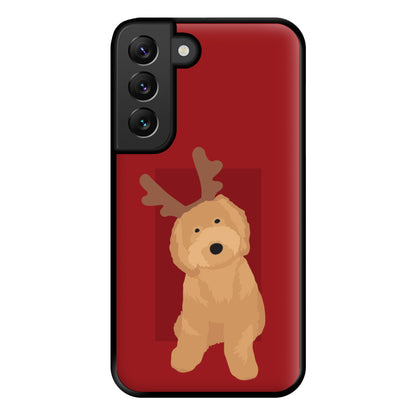 Dog Christmas Ears Phone Case for Galaxy S22 Plus