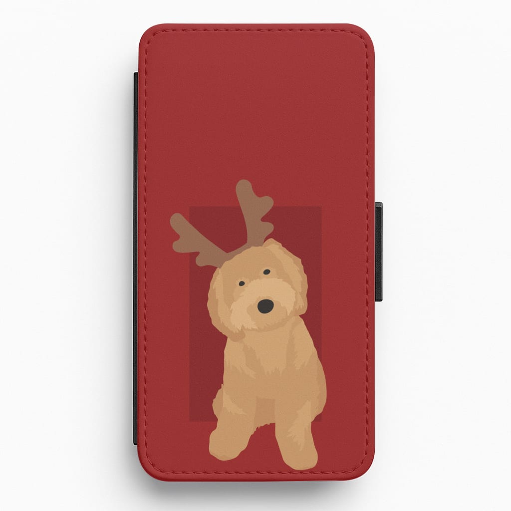 Dog Christmas Ears Flip / Wallet Phone Case