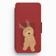 Dog Christmas Ears Flip / Wallet Phone Case 1