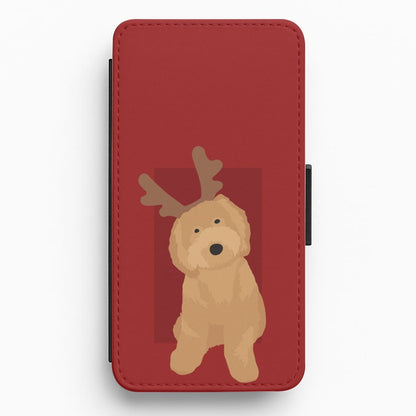 Dog Christmas Ears Flip / Wallet Phone Case