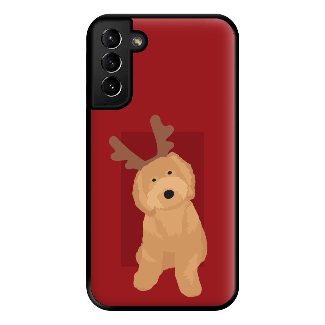 Dog Christmas Ears Phone Case for Galaxy S21 Plus