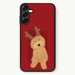 Dog Christmas Ears Phone Case for Galaxy A37