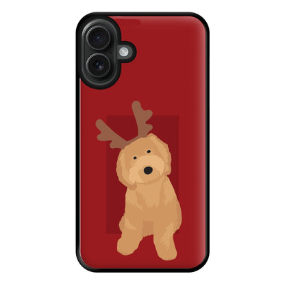 Dog Christmas Ears Phone Case for iPhone 16 Plus