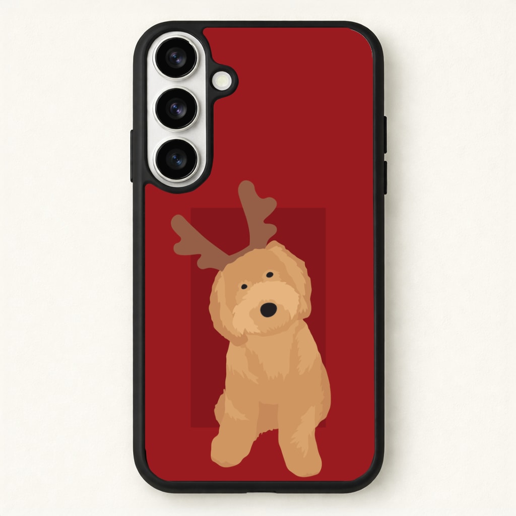 Dog Christmas Ears Phone Case for Galaxy S26