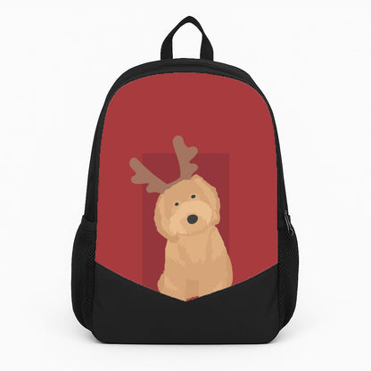Dog Christmas Ears Large Backpack