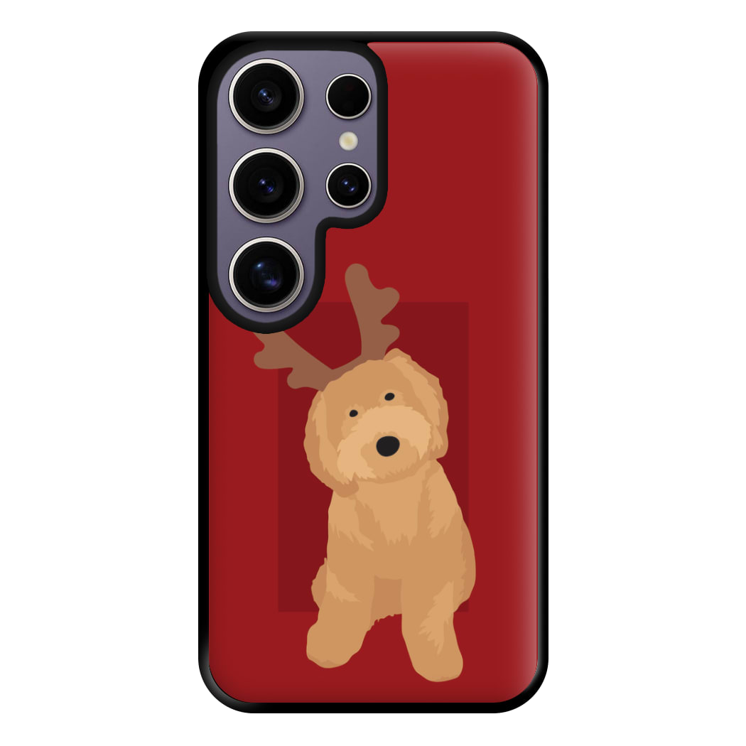 Dog Christmas Ears Phone Case for Galaxy S25 Ultra