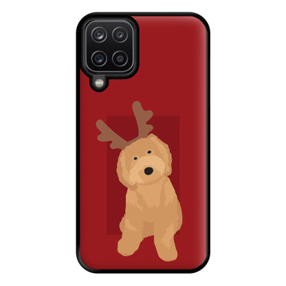 Dog Christmas Ears Phone Case for Galaxy A12