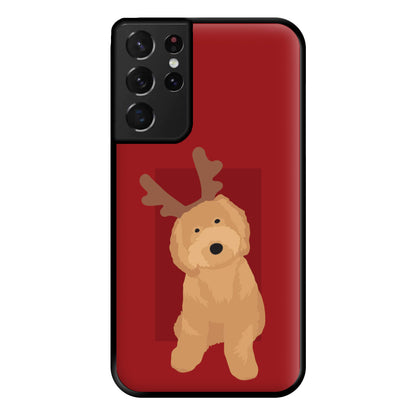 Dog Christmas Ears Phone Case for Galaxy S21 Ultra